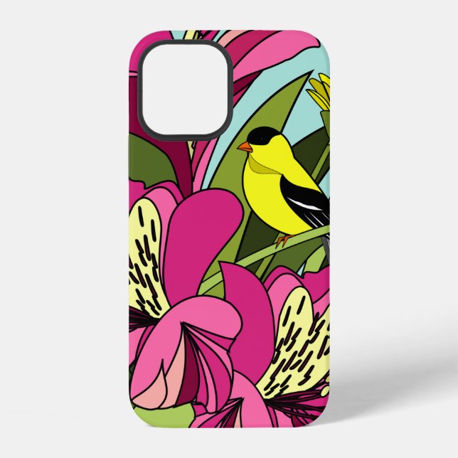 Coque iPhone Chardonneret d'Amérique (Verso)