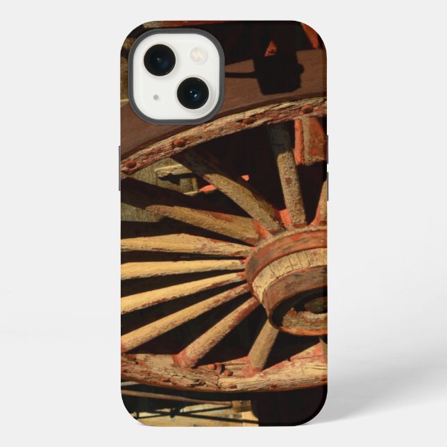 Coque iPhone Chariot antique de train de mulet (Verso)