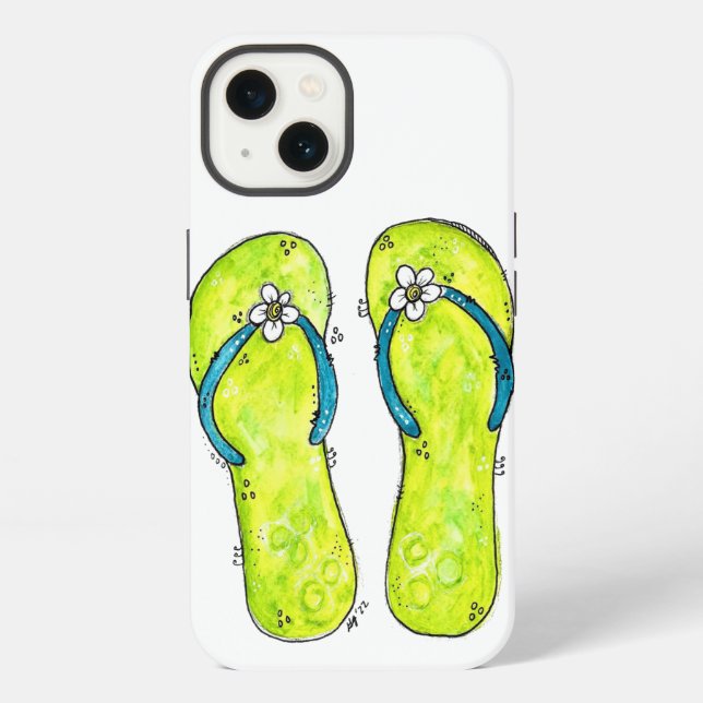 Coque iPhone Charmant Flip Flops Fantaisie (Verso)