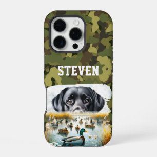Coque iPhone 16 Pro Chasse au canard Marsh Retreiver Chien Nom du Cool