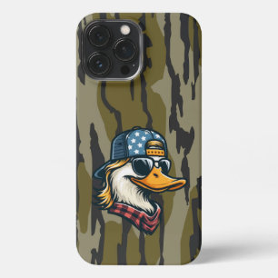 Etui iPhone 13 Pro Max Chasse au canard rouge Bottomland Camo Chasse au c