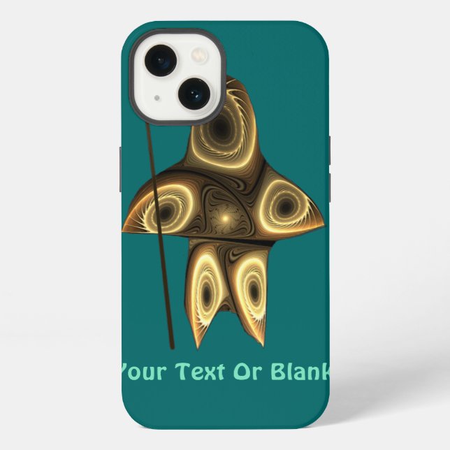 Coque iPhone Chasseur inuit fractal (Verso)