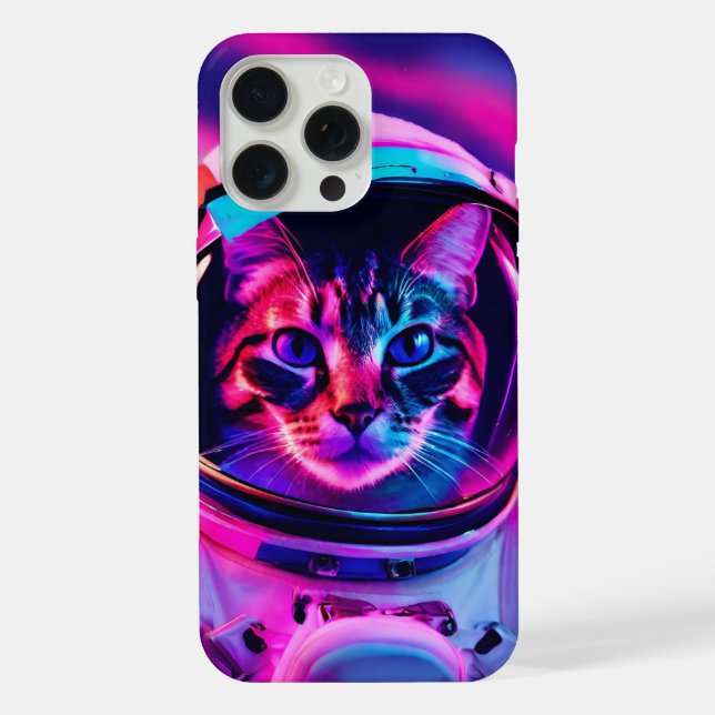 Coque iPhone chat astronaute (Verso)