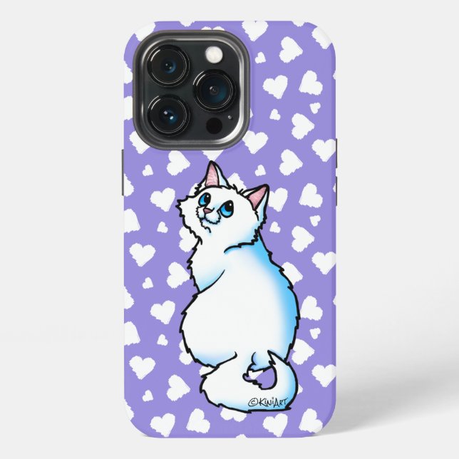 Coque iPhone Chat blanc (Dos)