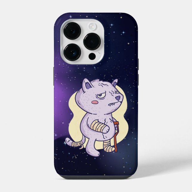 COQUE iPhone CHAT BLÉSSÉ (Verso)