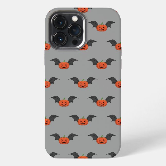 Coque iPhone Chat Citrouille d'Halloween (Verso)