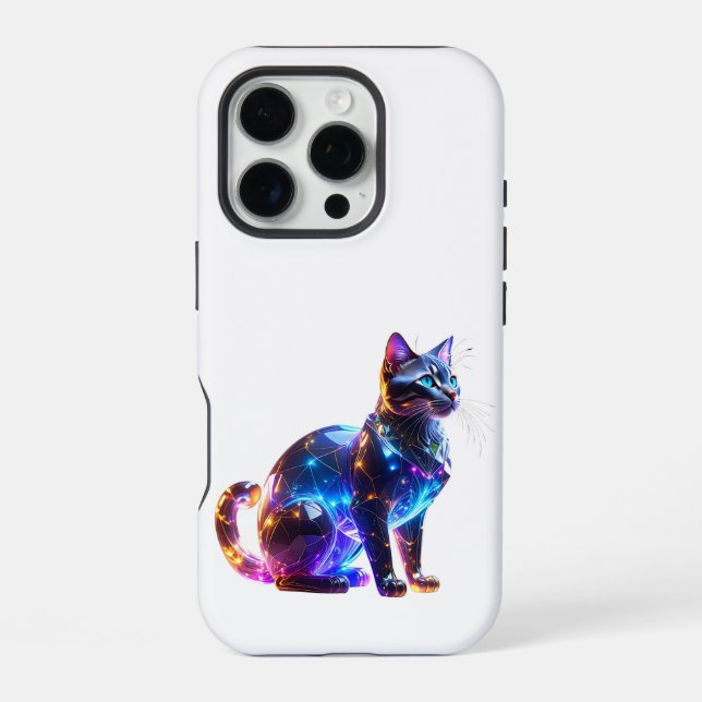Coque iPhone Chat Coloré Vitré (Verso)