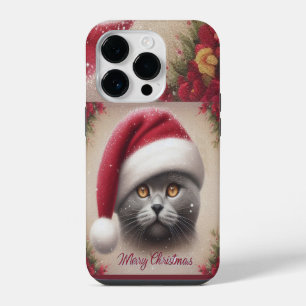 Coque Pour iPhone 14 Plus Chat de Bombay Noël, Joyeux Noël Petit Chat de Bom