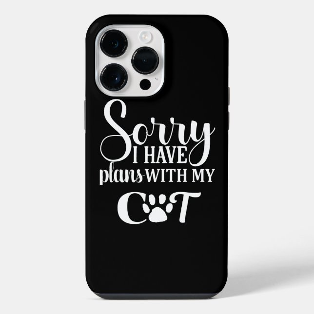Coque iPhone Chat de compagnie intérieur (Verso)