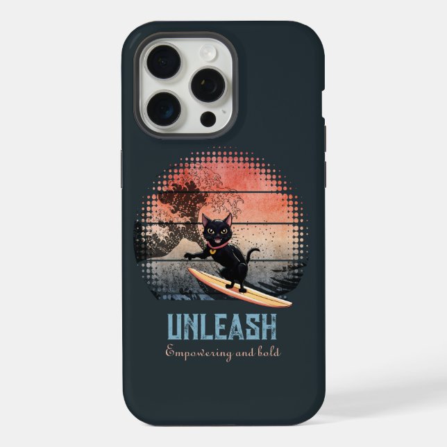 Coque iPhone Chat d'équitation Sunset (Verso)