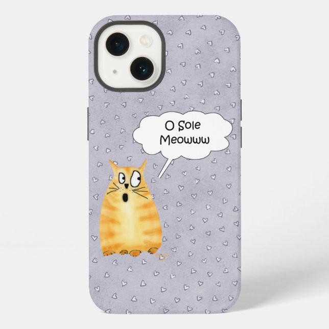 Coque iPhone Chat drôle qui chante (Verso)