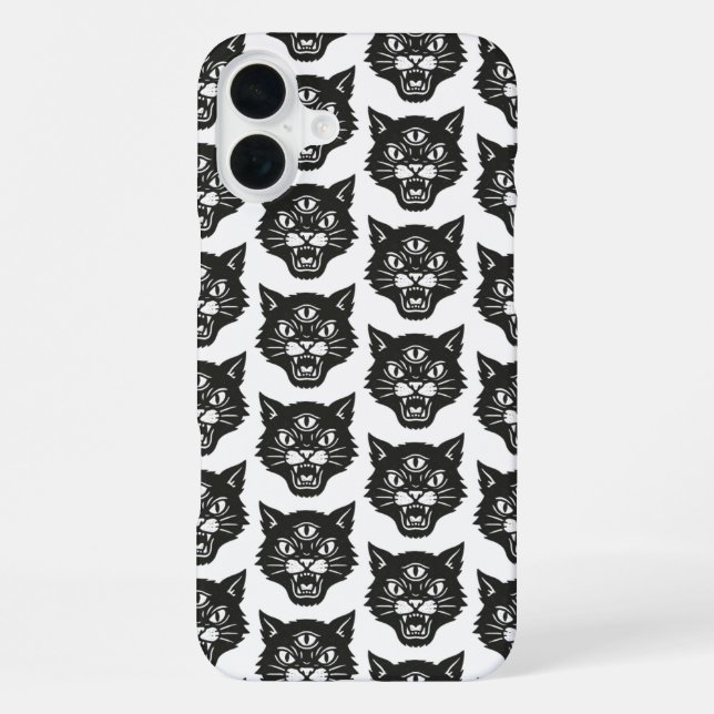 Coque iPhone Chat en colère (Verso)