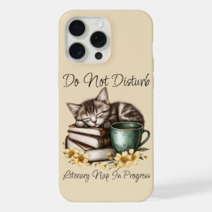 Coque iPhone 15 Pro Max Chat endormi Précieux Chat