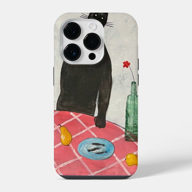 Coque iPhone Chat et poisson (Verso)