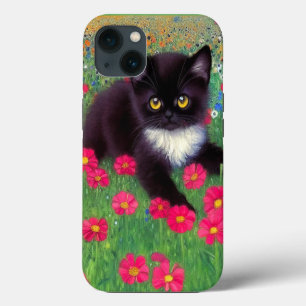 Etui iPhone 13 Chat Gustav Klimt Tuxedo
