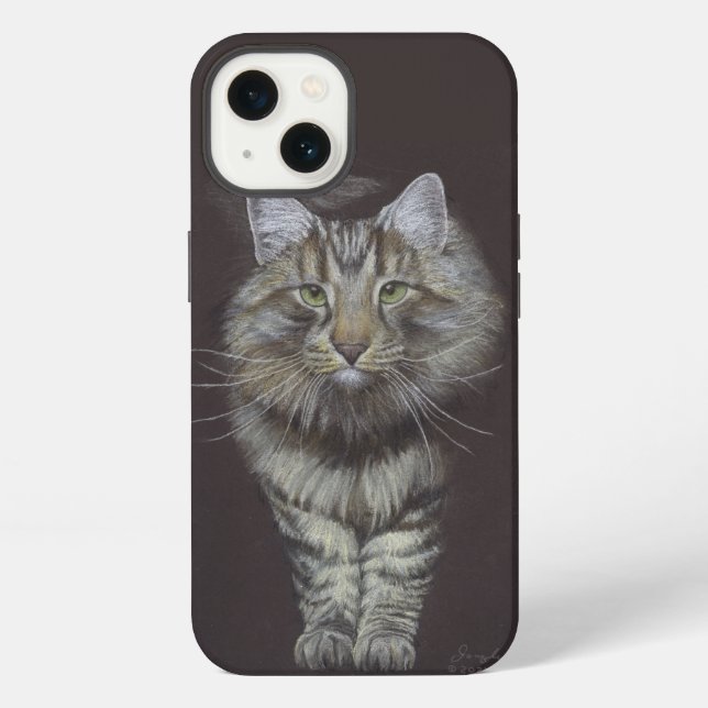 Coque iPhone Chat Maine Coon (Verso)