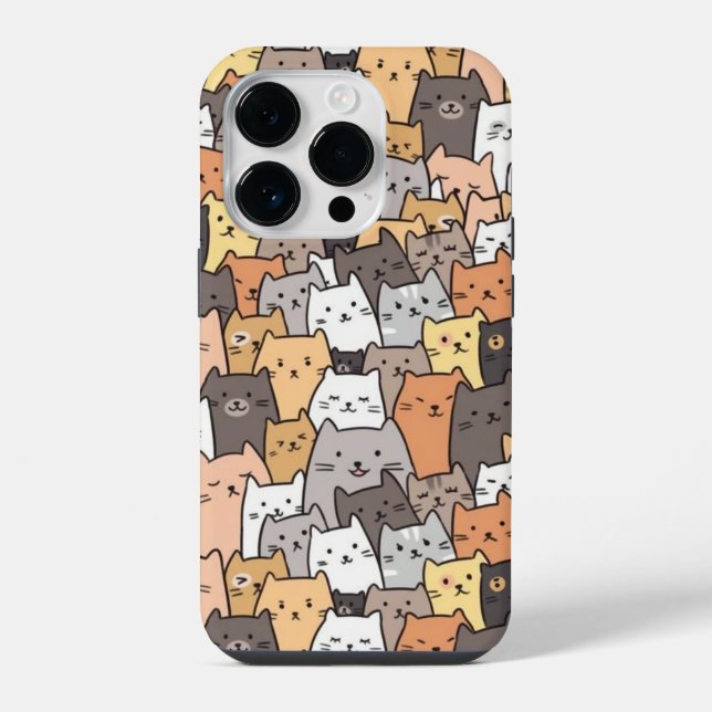 Coque iPhone Chat mème (Verso)
