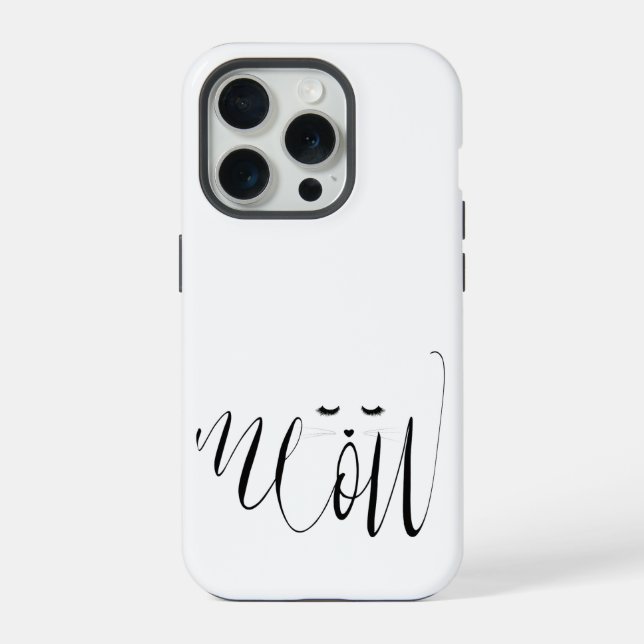 Coque iPhone Chat Miaou (Verso)