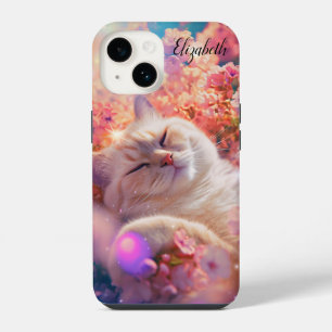 Coque Pour iPhone 14 Chat mignon qui dort