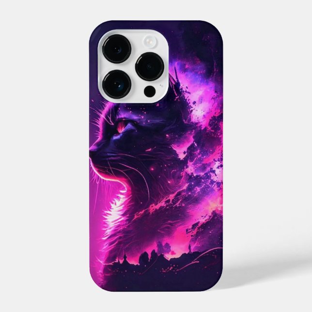 Coque iPhone Chat mignon rose (Verso)