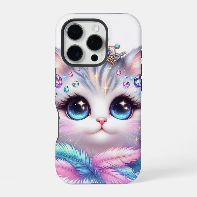 Coque iPhone Chat mignon royal (Verso)