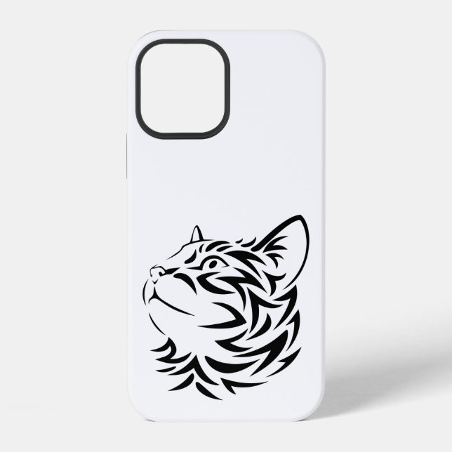 Coque iPhone chat noir (Verso)