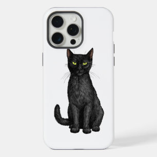 Coque iPhone 15 Pro Max chat noir