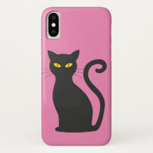 COQUE IPHONE CHAT NOIR