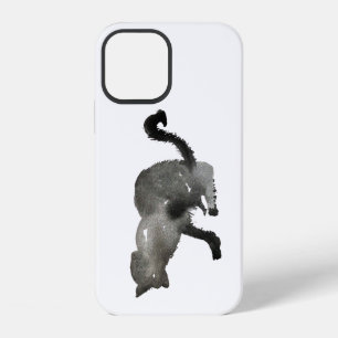 Coque iPhone 12 Chat noir kit aquarelle Kool