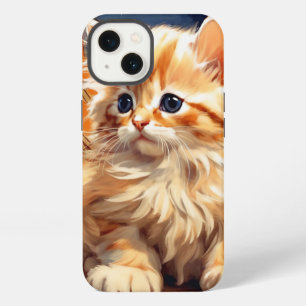 Etui iPhone 13 Chat orange Art nouveau d'Alphonse Mucha