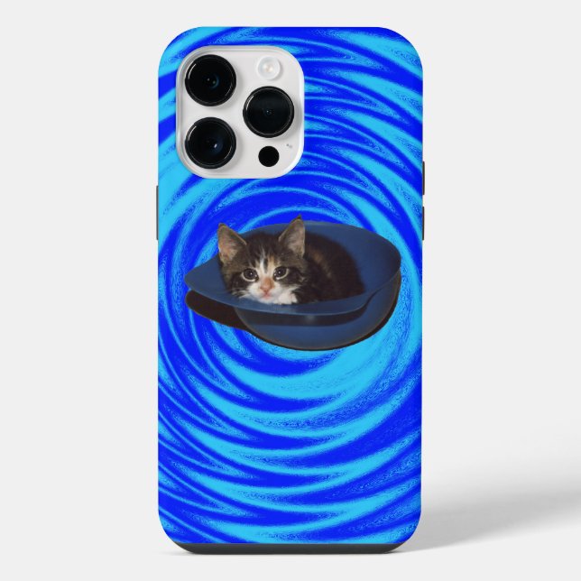 Coque iPhone Chat psychédélique (Verso)