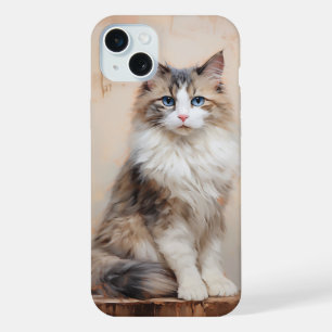 Coque iPhone 15 Plus Chat Ragdoll