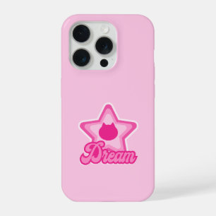 Coque iPhone 15 Pro Chat Rêveur Rose Gras