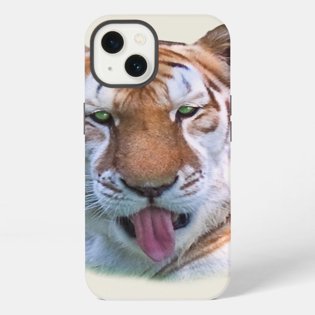 Coque iPhone Chat Sassy Tiger personnalisable (Verso)