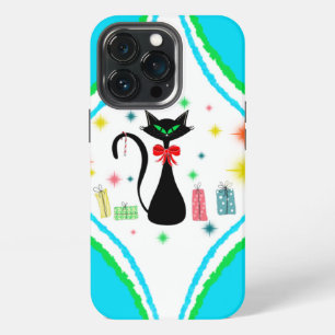 Etui iPhone 13 Pro Chat Siamese Retro Christmas