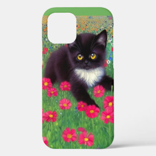 Coque iPhone 12 Chat smoking Gustav Klimt