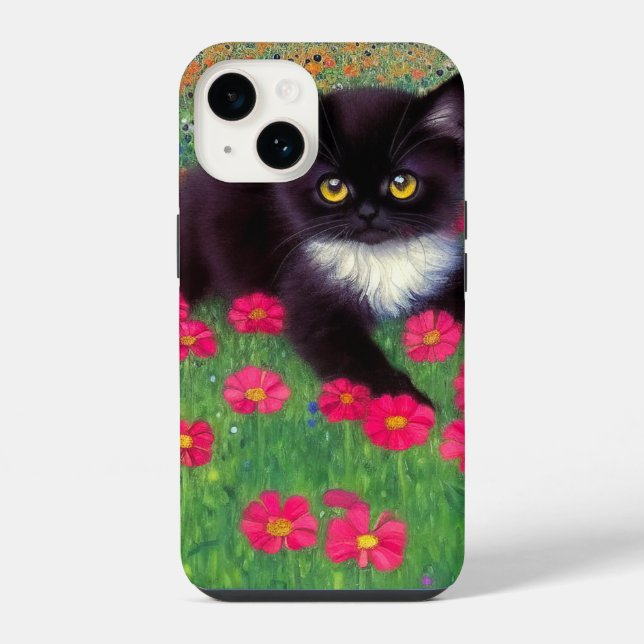 Coque iPhone Chat smoking Gustav Klimt (Verso)