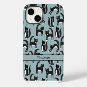 Coque Pour iPhone 14 Chat Smoking Personnalisé