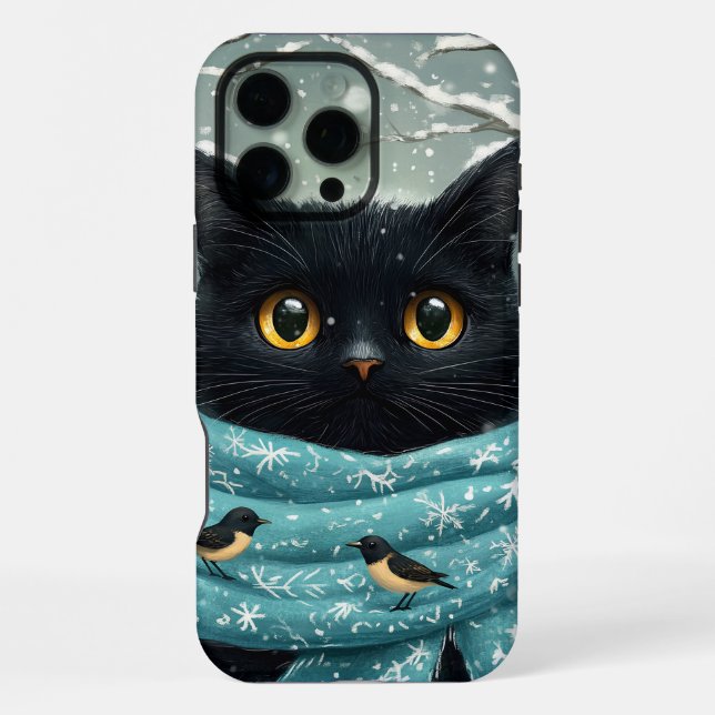 Coque iPhone Chat Winter Wonderland (Verso)