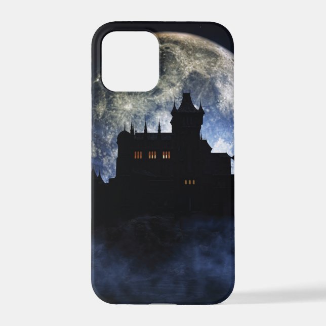 Coque iPhone Château d'Imaginaire la nuit (Verso)