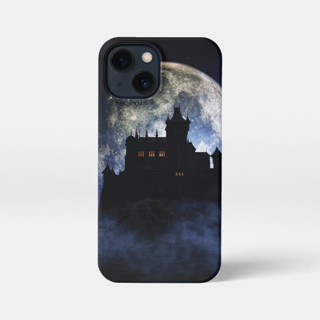 Coque iPhone Château d'Imaginaire la nuit (Verso)
