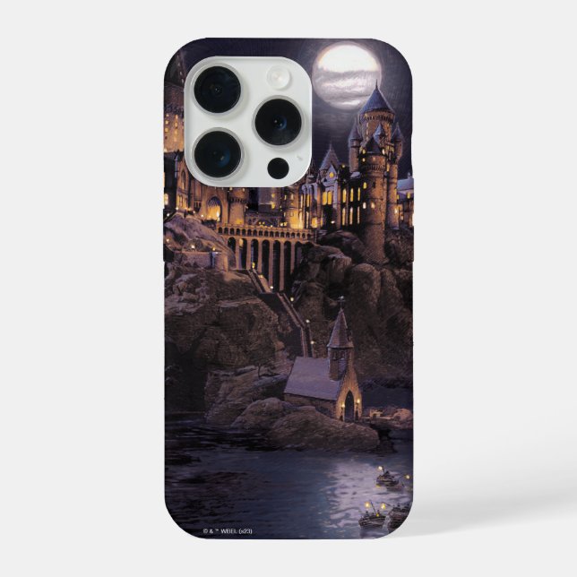Coque iPhone Château Harry Potter | Grand lac à Hogwarts (Verso)