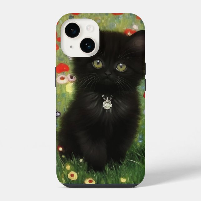 Coque iPhone Chaton de Gustav Klimt (Verso)