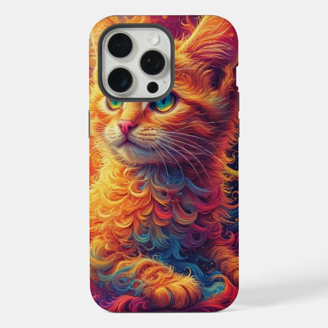 Coque iPhone Chaton Fractal  (Verso)