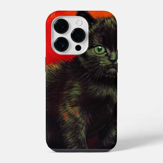 Coque iPhone Chaton noir de Van Gogh (Verso)