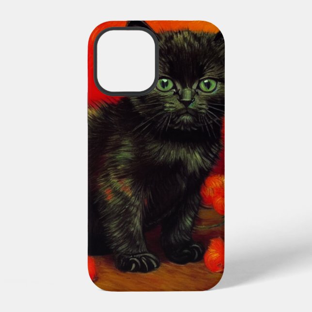 Coque iPhone Chaton noir de Van Gogh (Verso)
