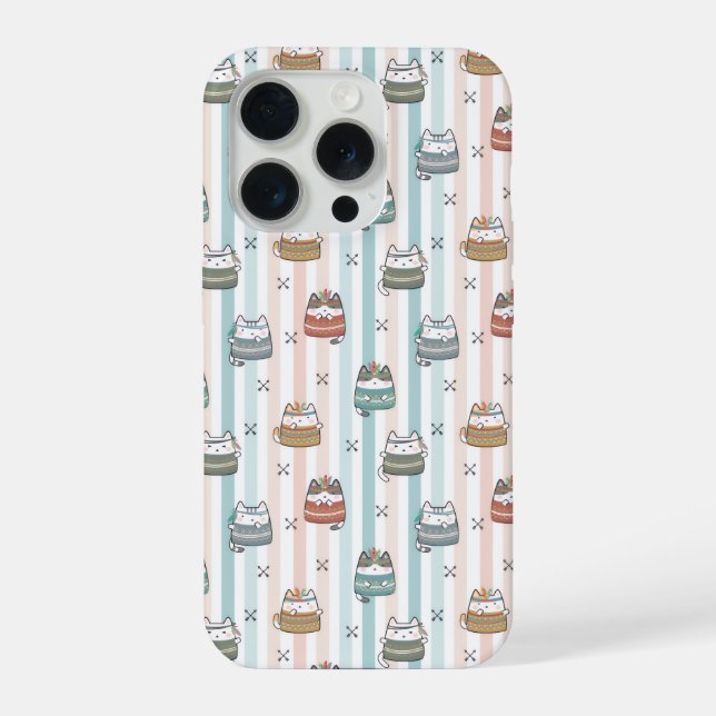 Coque iPhone Chats Boho Motif Tribal (Verso)