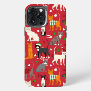 Etui iPhone 13 Pro Max Chats de Noël