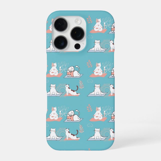 Coque iPhone Chats de yoga Lotus (Verso)