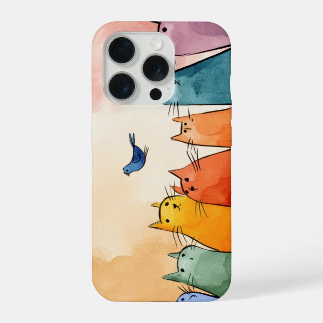 Coque iPhone Chats en mode concentration – Citations drôles de  (Verso)